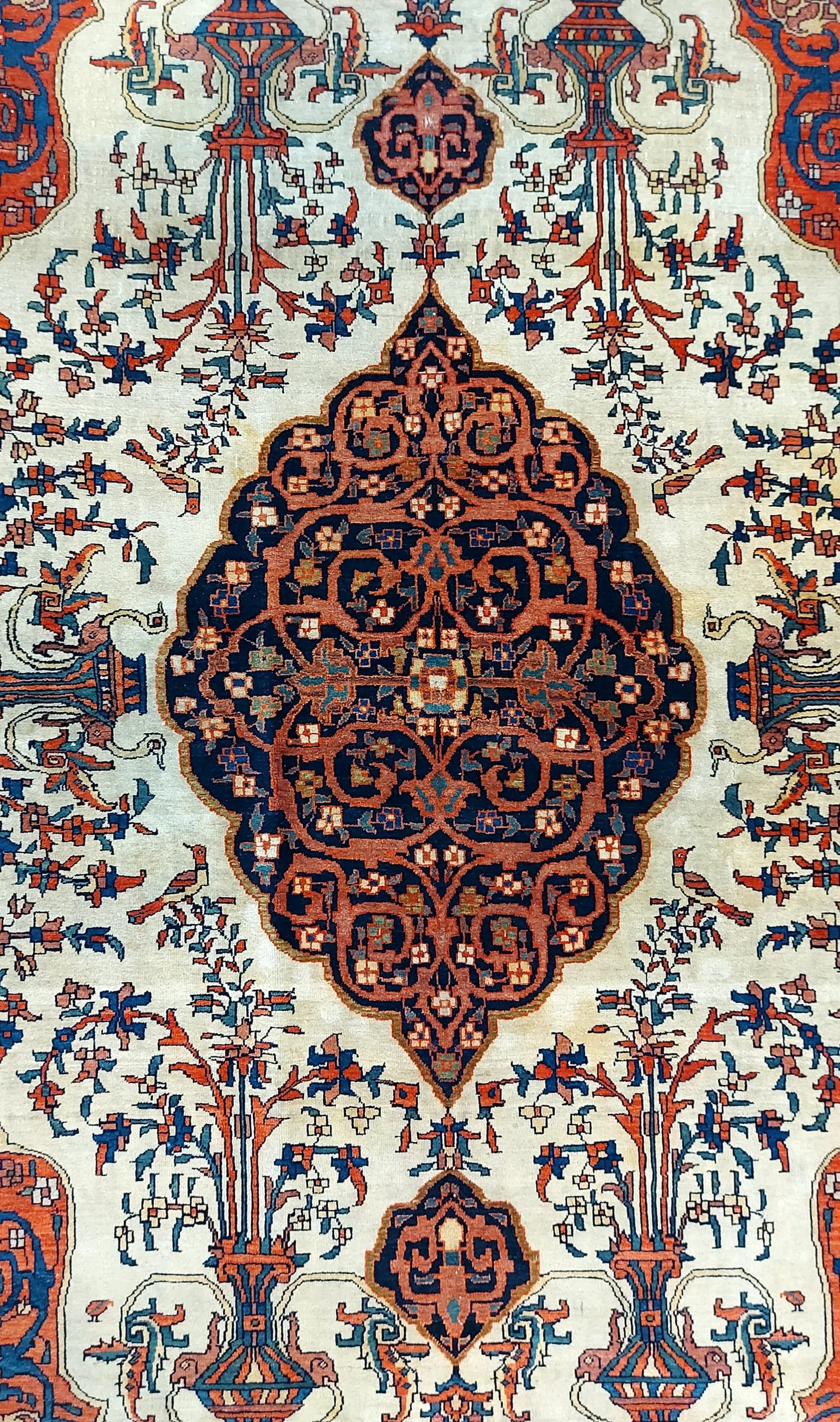 Kashan Red Medallion Rug